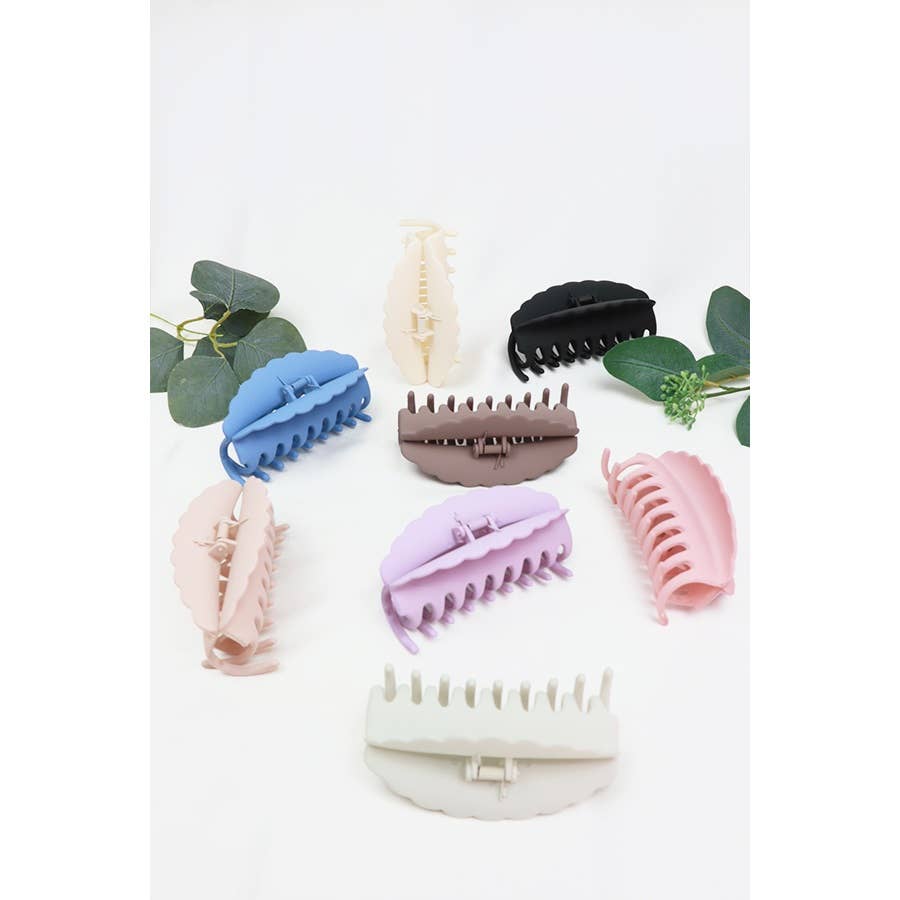 Matte Rounded Hair Claw