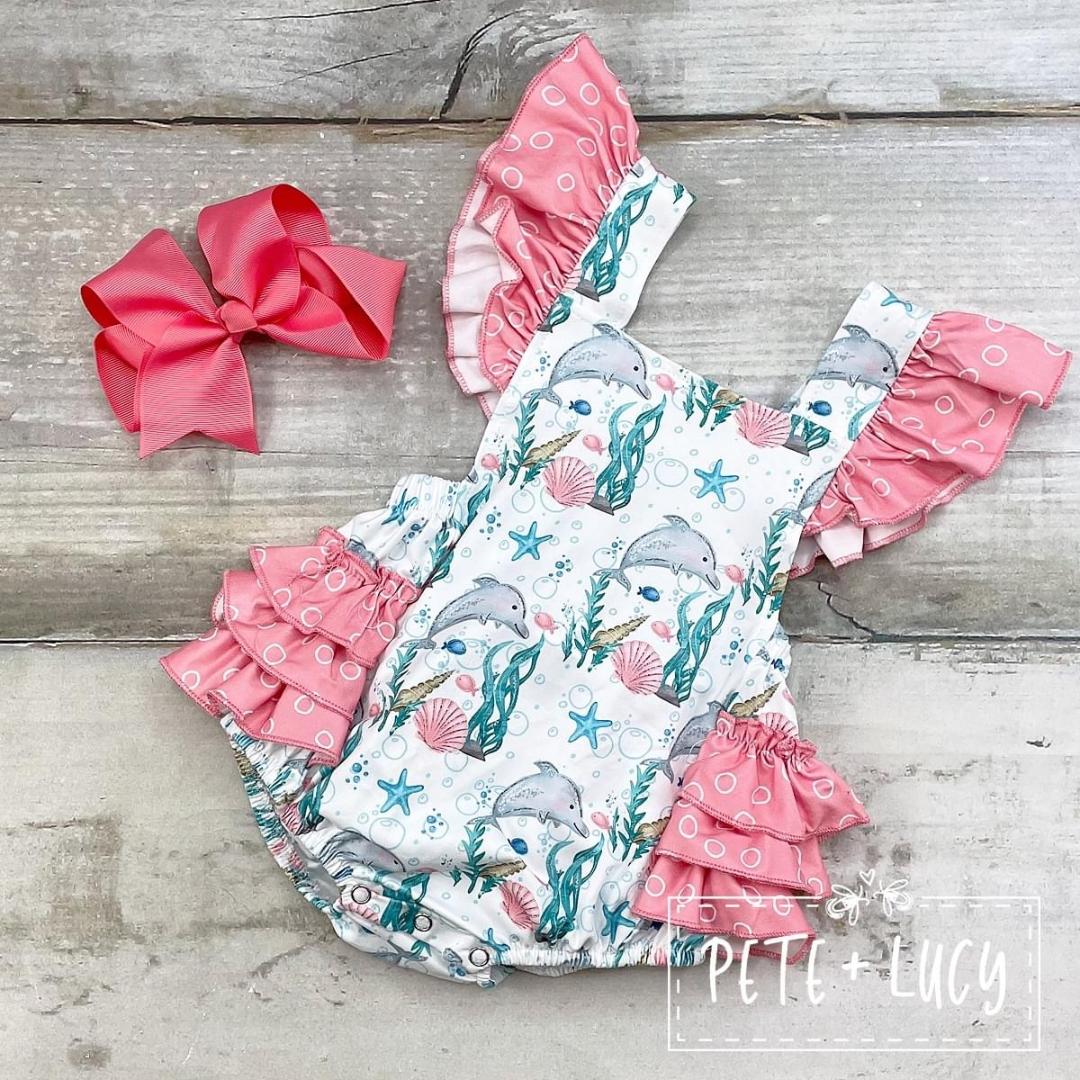 Dolphin Days Romper